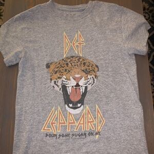 Grey Def Leppard Vinyl Icons T-Shirt